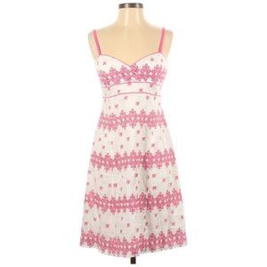 Lilly Pulitzer Linen Hot Pink Stitched SunDress